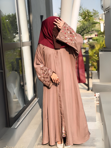Embroidered Abaya - GHANIYA - Legacy of Khadija (R.A)