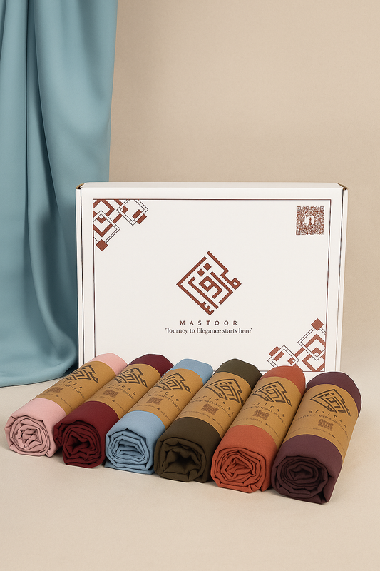 Luxury Turkish Hijab Gift Set - Pack of 6