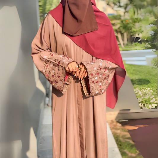 Embroidered Abaya - GHANIYA - Legacy of Khadija (R.A)